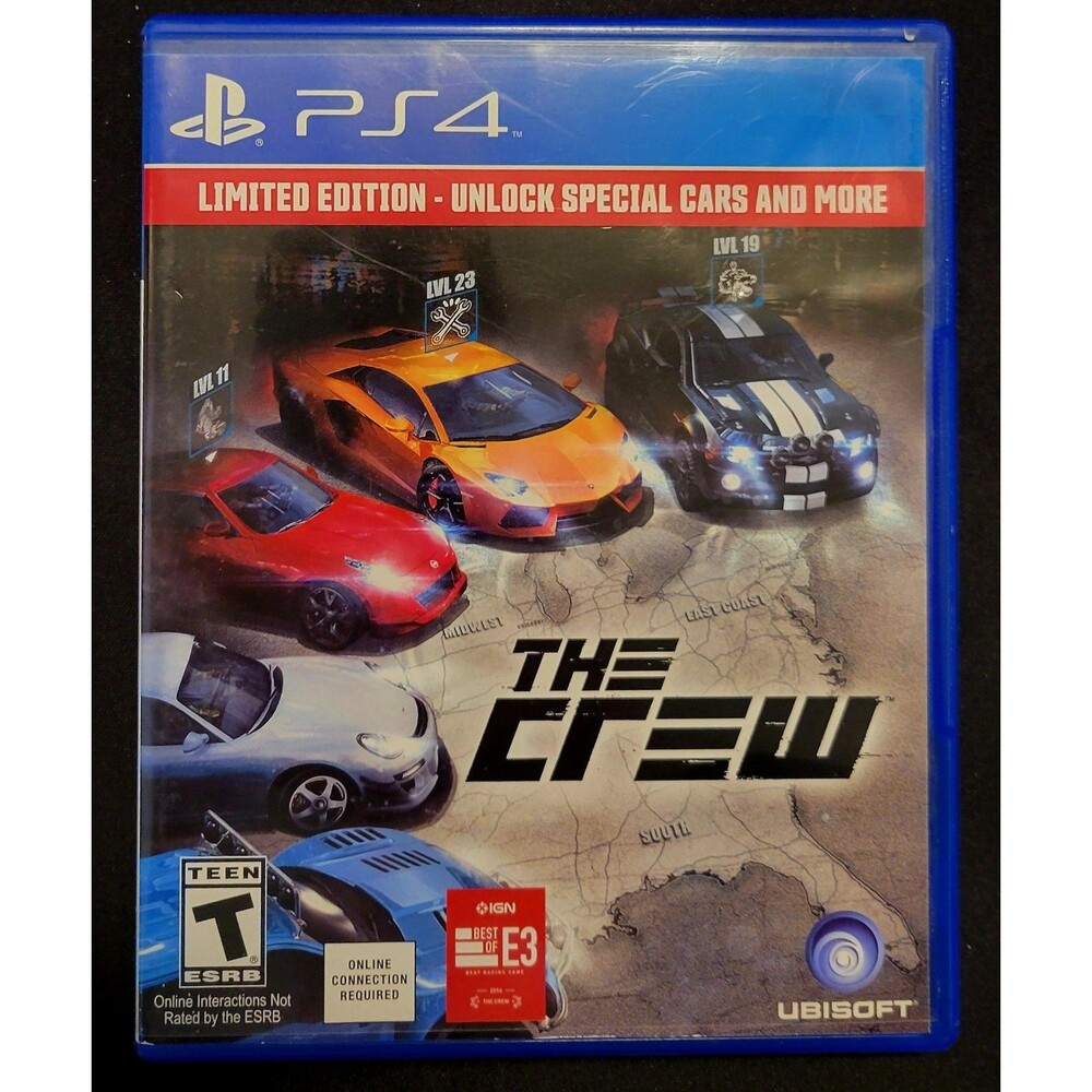 Sony PlayStation 4 PS4: The Crew Limited Edition Includes Disc,Inserts & Case